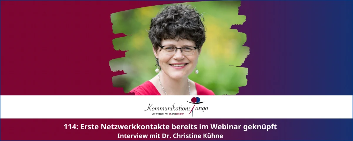 114: 114: Erste Netzwerkkontakte bereits im Webinar geknüpft - Dr. Christine Kühne