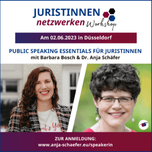 Public Speaking Essentials Juristinnen Speakerin