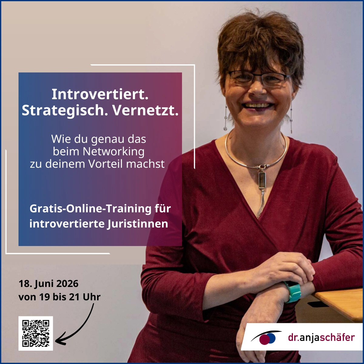 Online Training für Juristinnen Introvertiert. Strategisch. Vernetzt.
