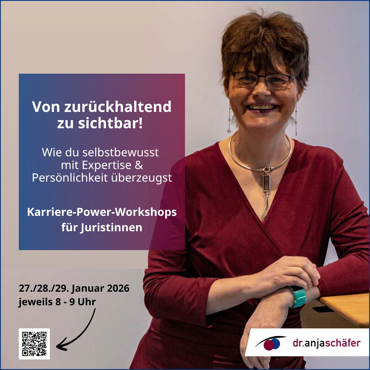 Karriere-Powerworkshops 01.2026: selbstbewusst mit Expertise & Persönlichkeit
