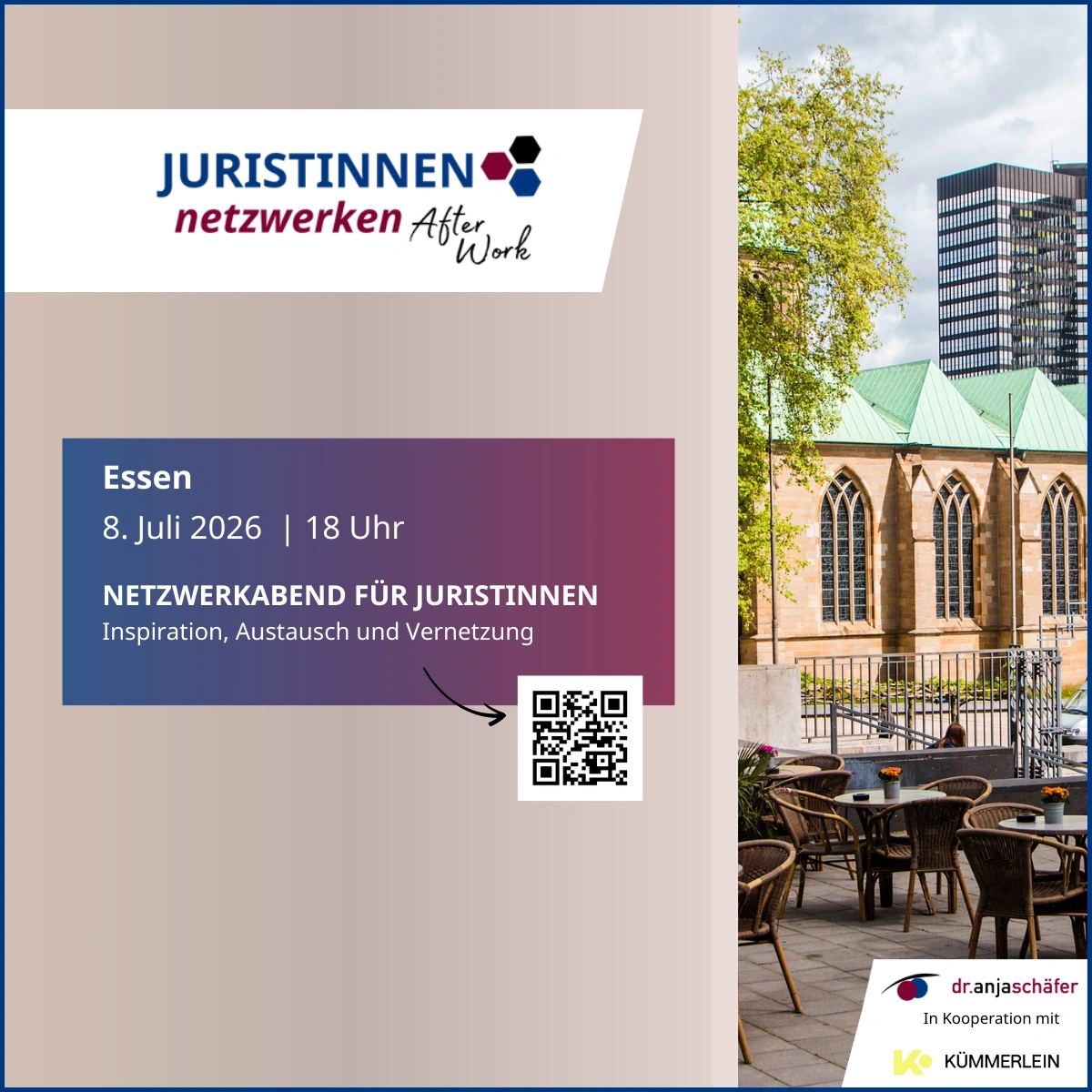 Juristinnen netzwerken After Work in Essen